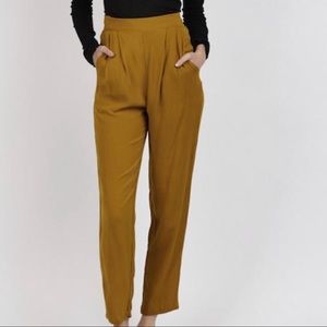 Cleobella posey pants in mustard